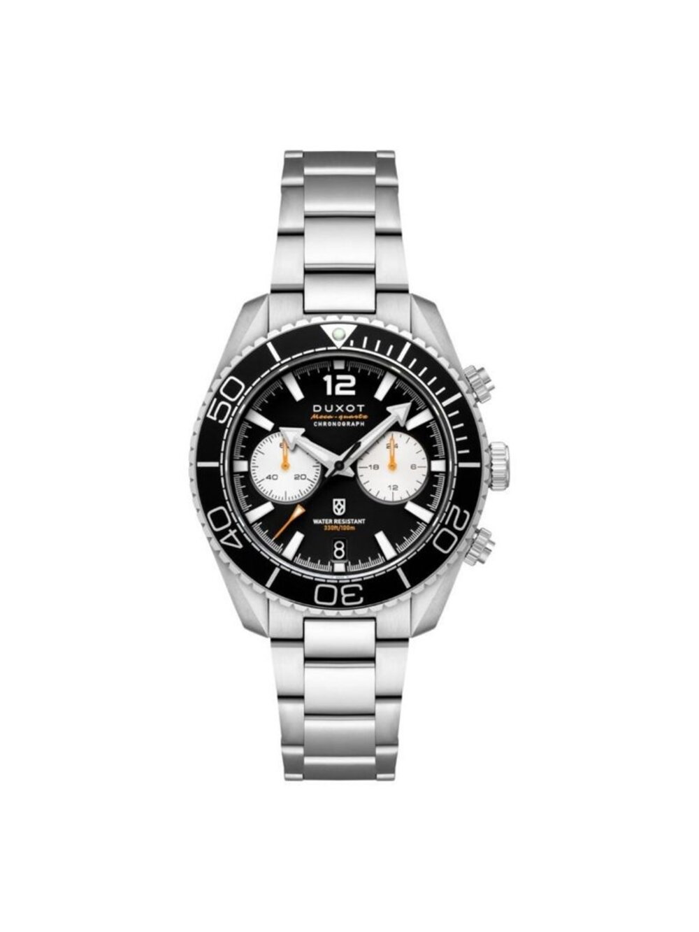 NWT Duxot Tiburon Chronograph Quartz Black Dial Men's Watch